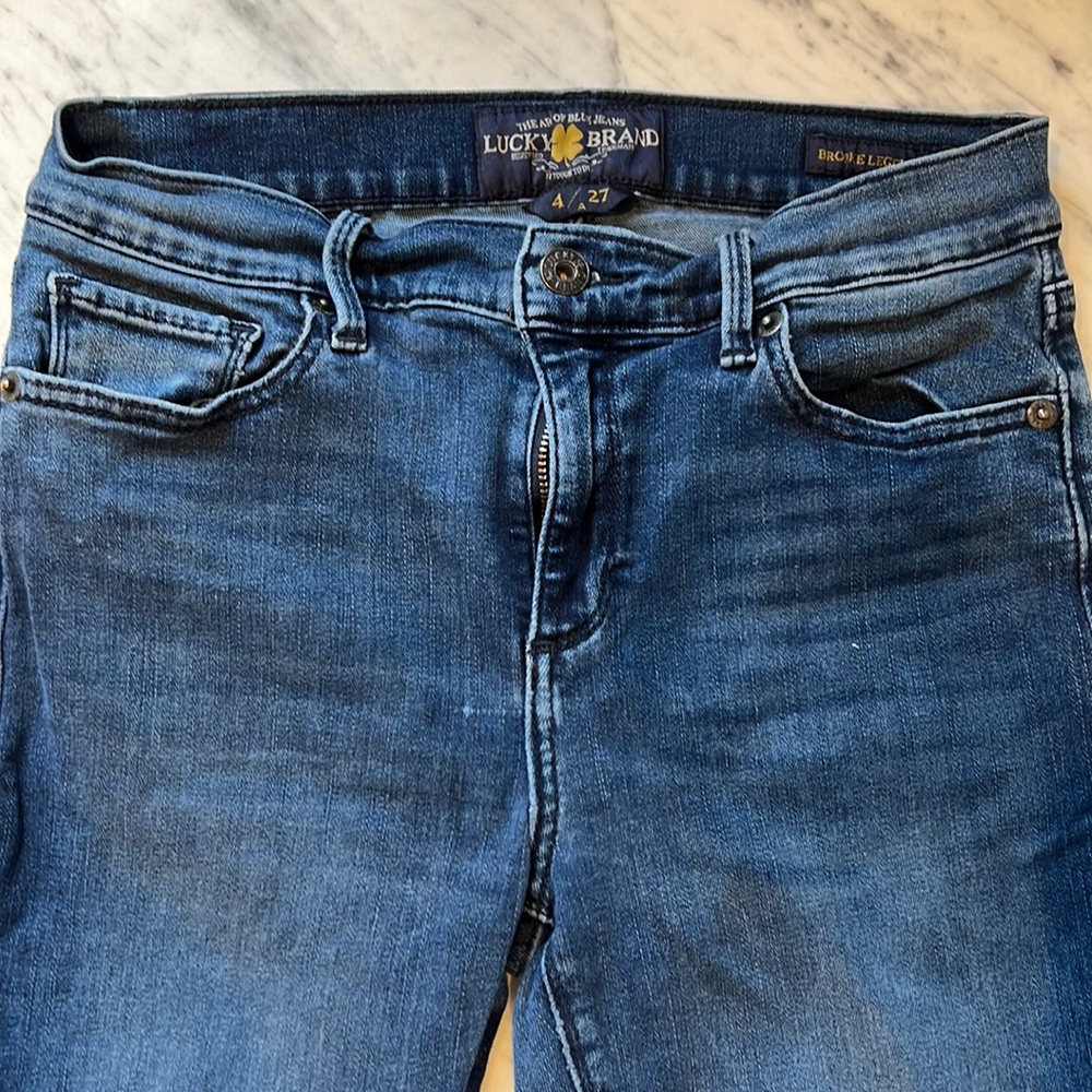 Lucky Brand Brooke Legging destructed jeans